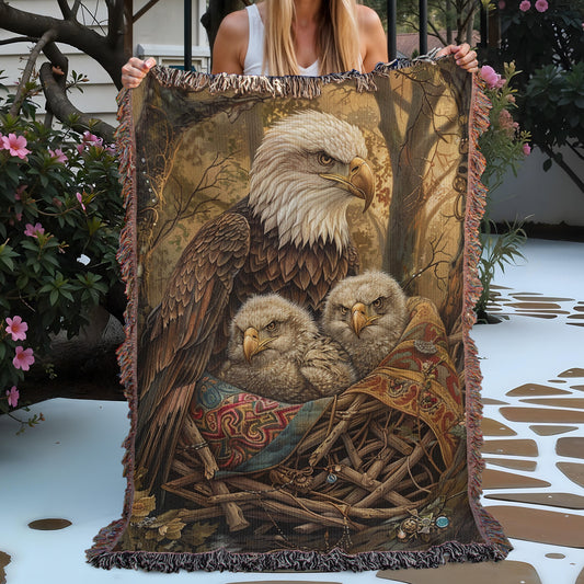 Eagle Mother’s Forest Woven Blanket