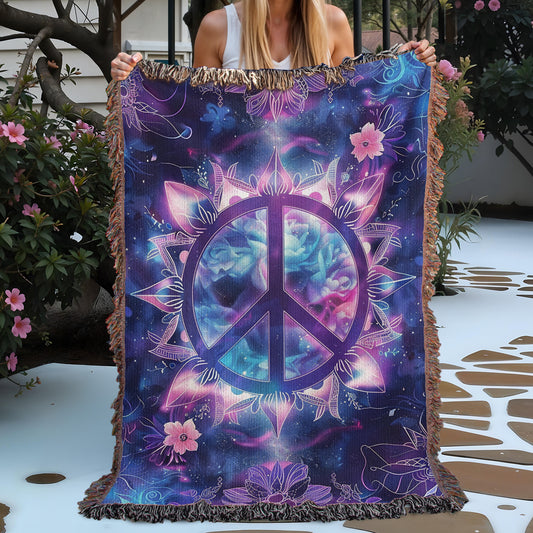 Cosmic Peace Woven Blanket