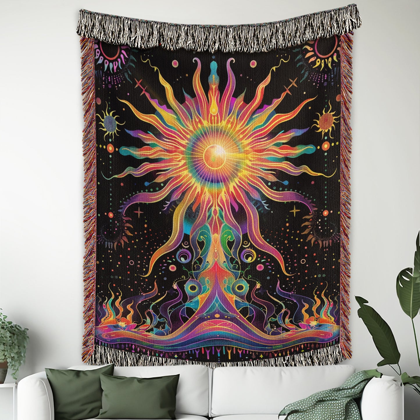 Sun Peace Woven Blanket