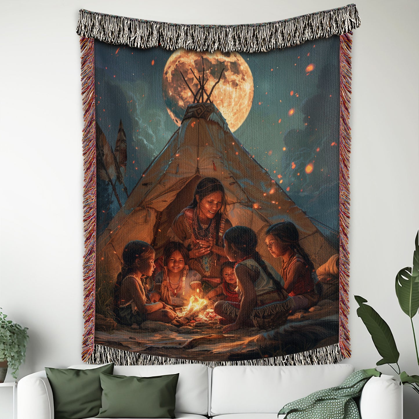 Mom’s Moonlight Woven Blanket