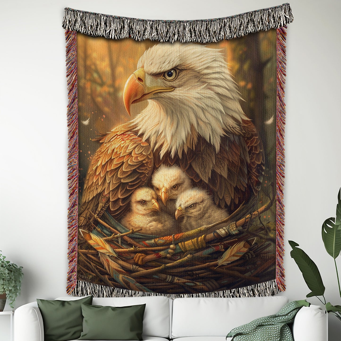 Mother Eagle’s Nest Woven Blanket