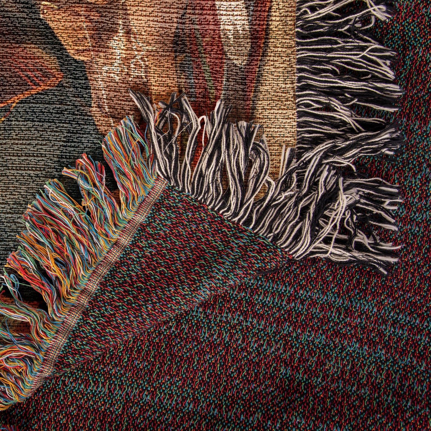 Mom’s Embroidery Woven Blanket