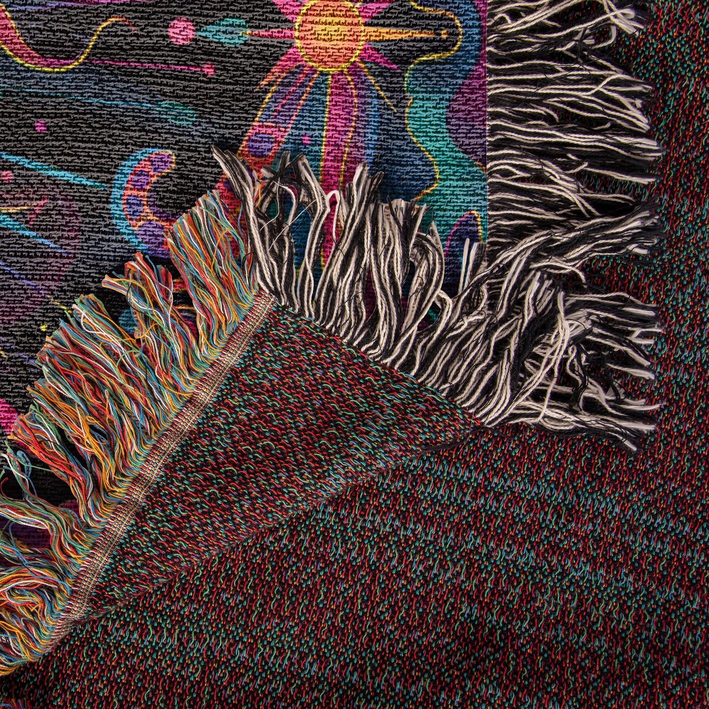 Cosmic Sun Woven Blanket