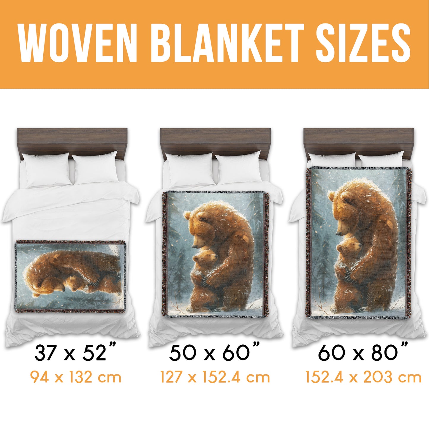 Mother Bear’s Shield Woven Blanket