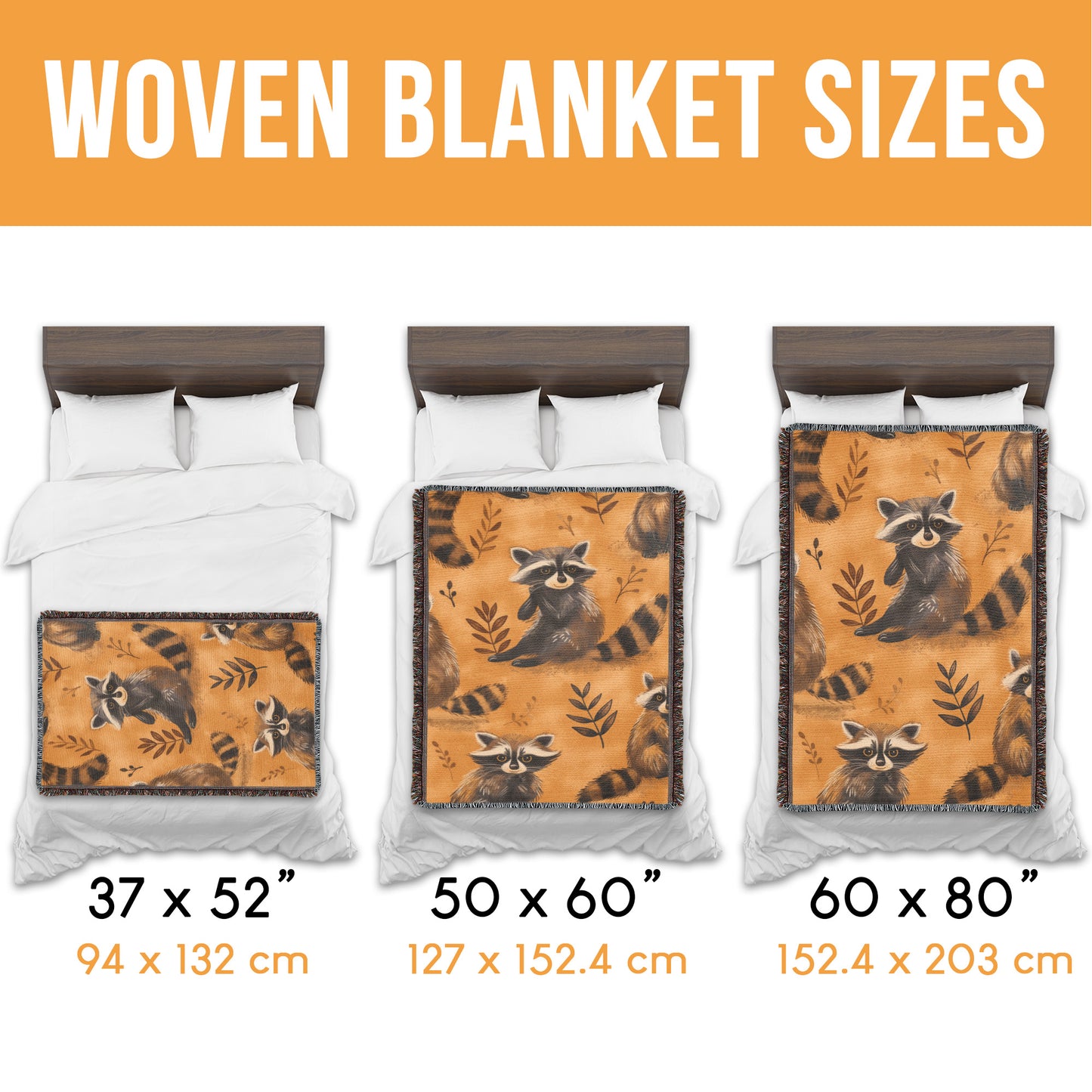 Raccoon Retreat Cozy Woven Blanket