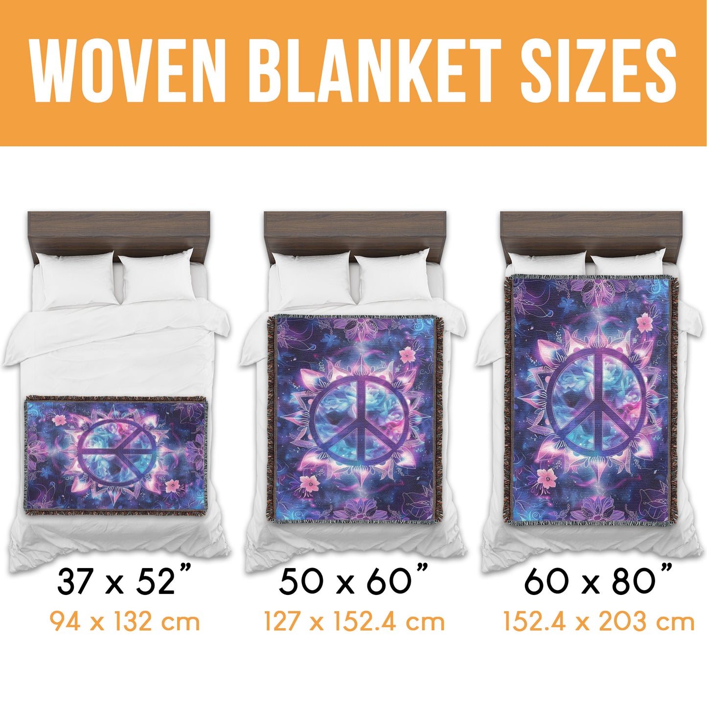 Cosmic Peace Woven Blanket