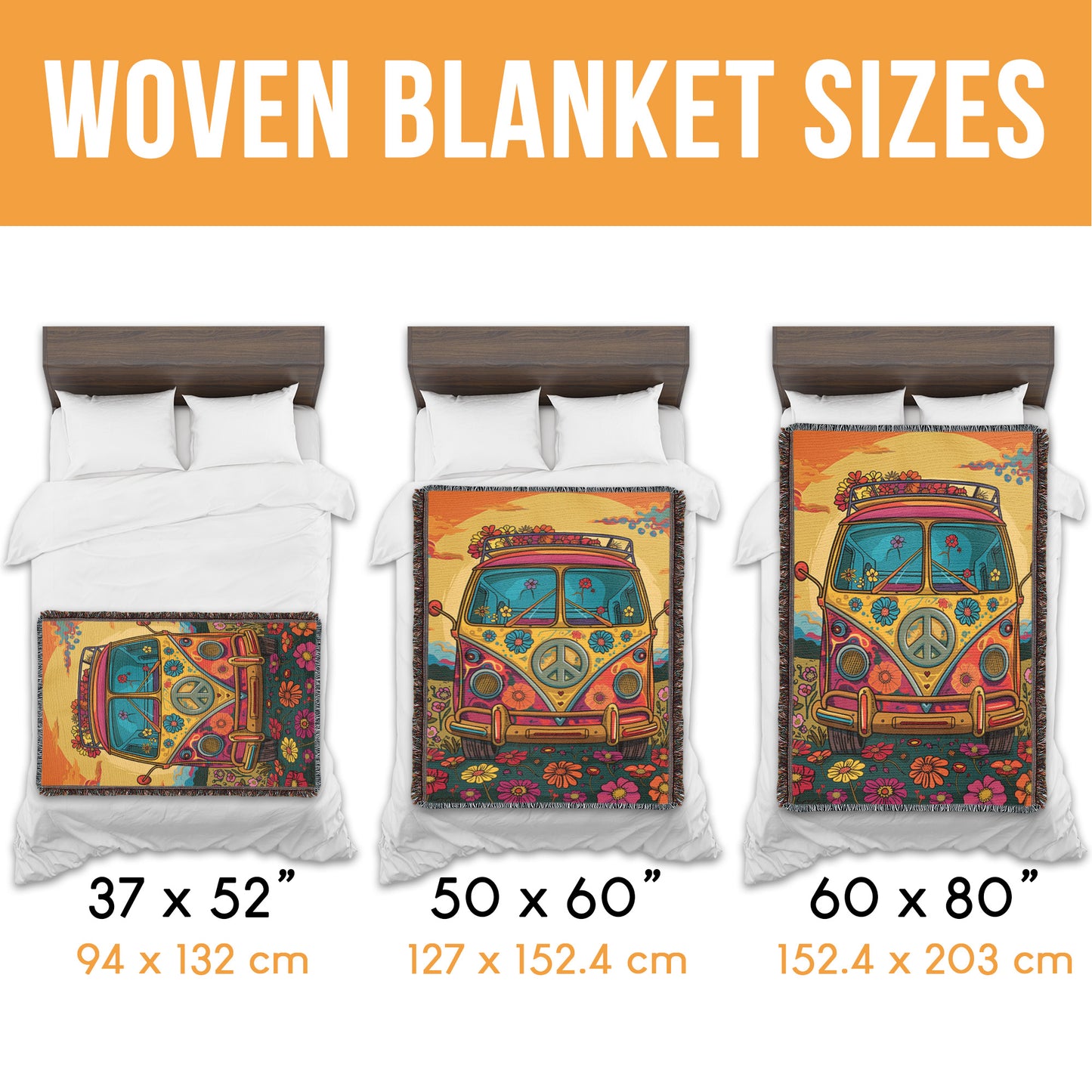 Hippie Road Trip Woven Blanket