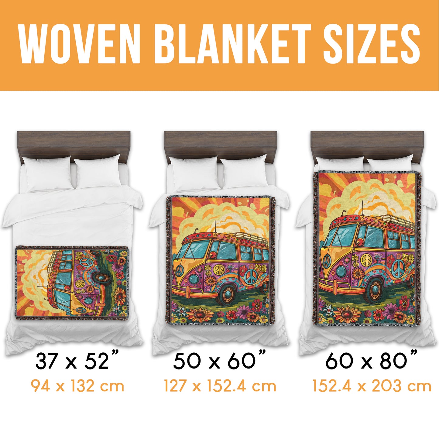 Good Vibes Camper Woven Blanket