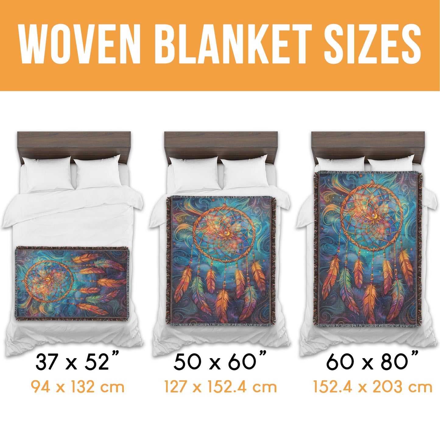 Mystic Dreamcatcher Woven Blanket