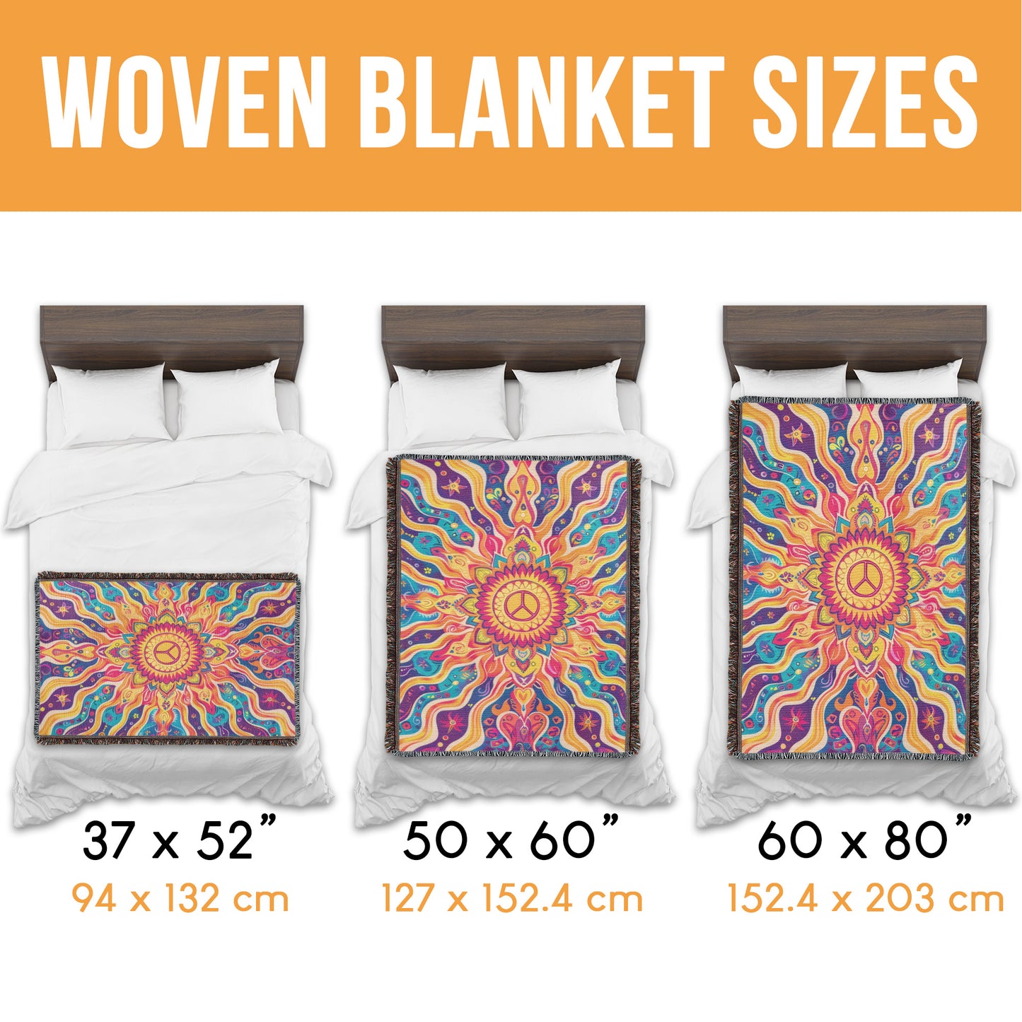 Peaceful Sun Woven Blanket