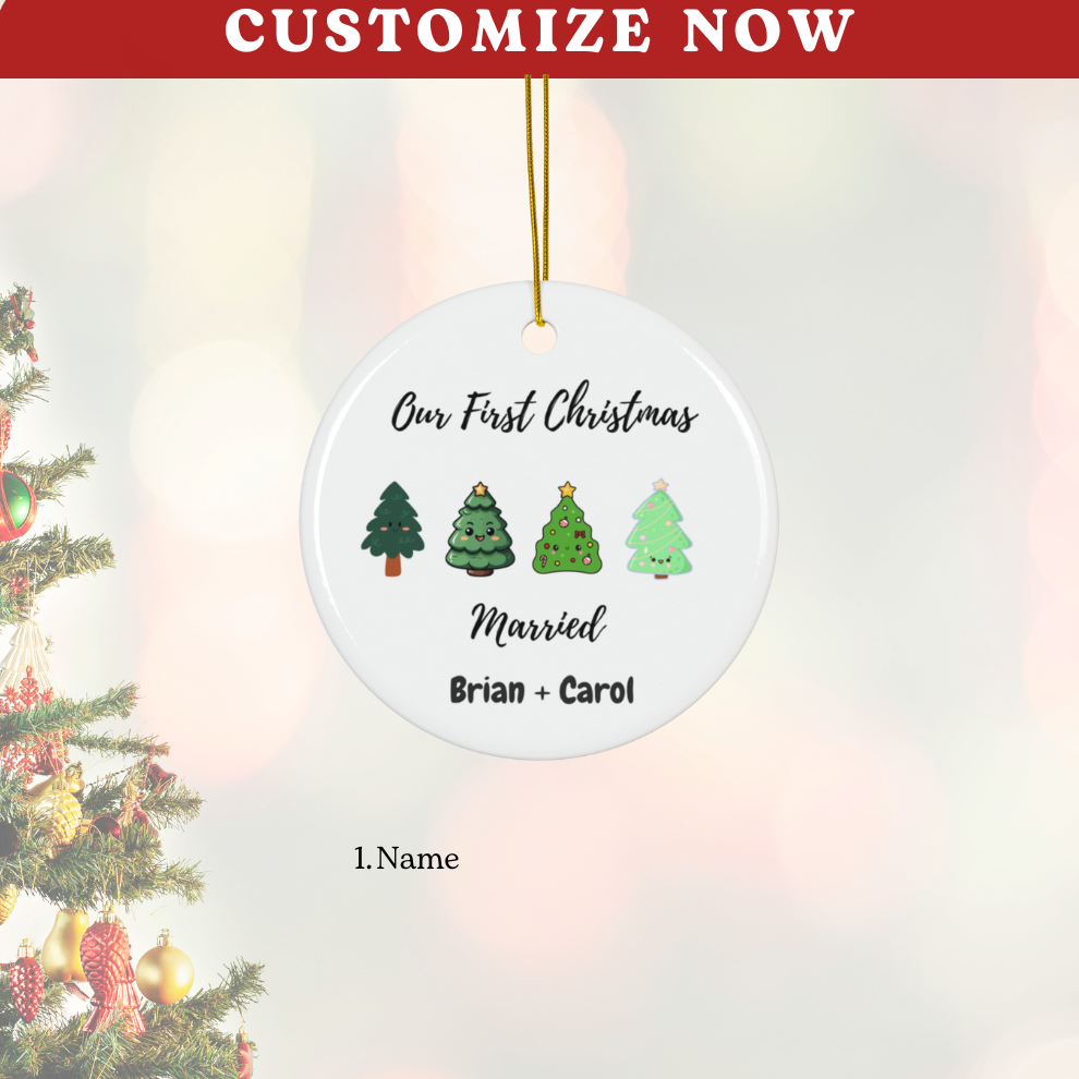 2024 First Christmas Married Ornament