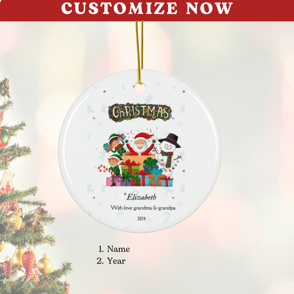 2024 Personalized Granddaughter Christmas Ornament