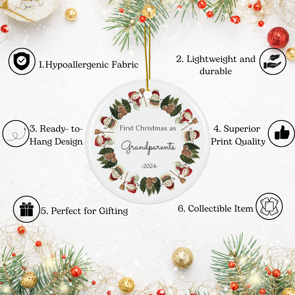 2024 Personalized Grandparent Christmas Ornament