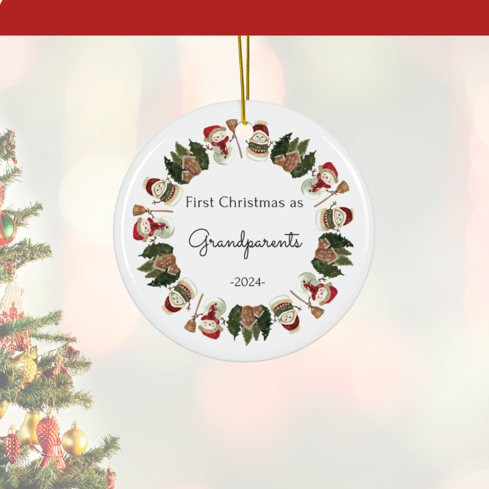 2024 Personalized Grandparent Christmas Ornament