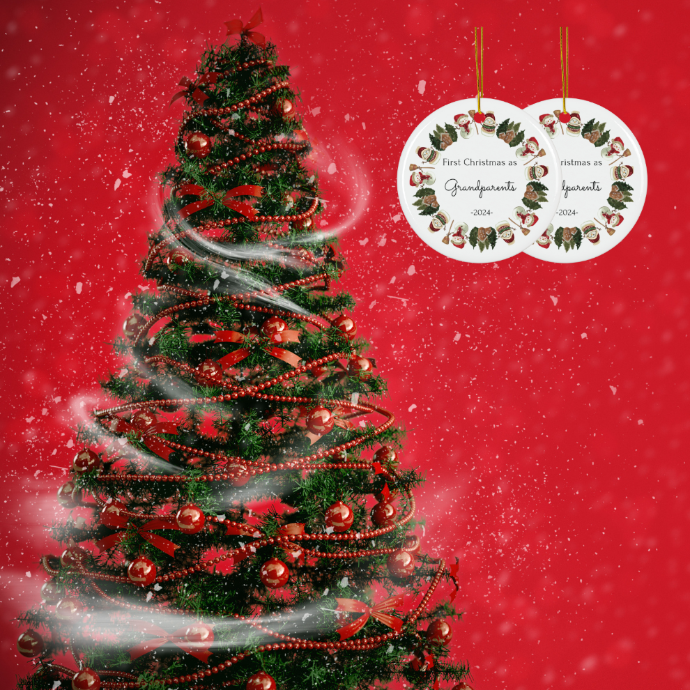 2024 Personalized Grandparent Christmas Ornament