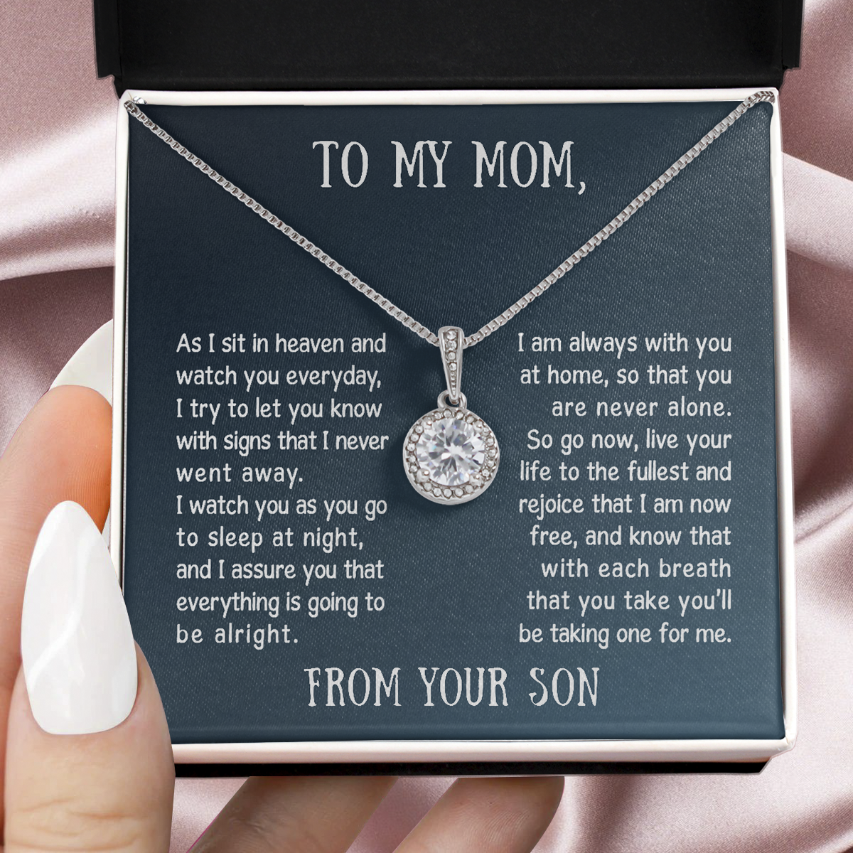 Gift for Mom from Son- As I sit in heaven and watch you everyday - JWshinee