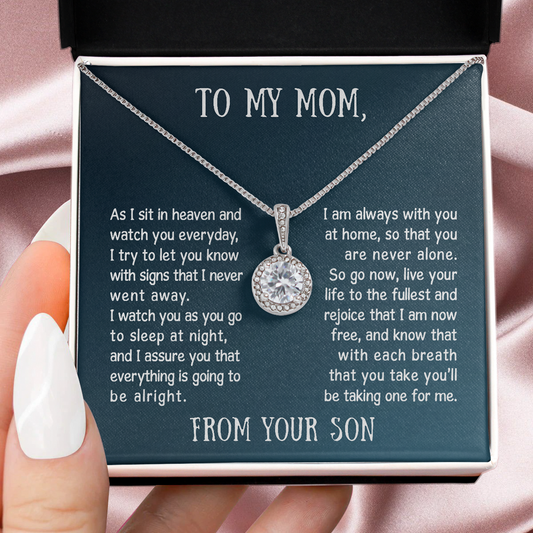 Gift for Mom from Son- As I sit in heaven and watch you everyday - JWshinee