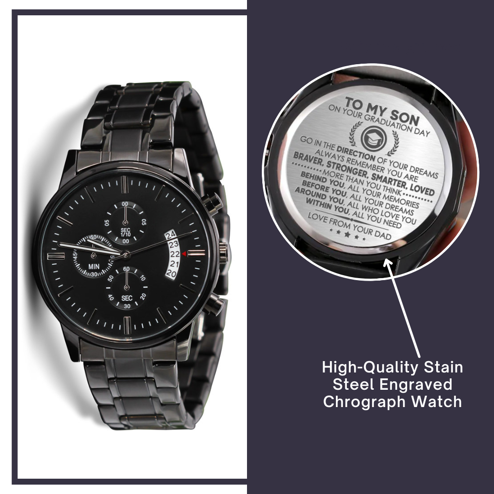 Black Watch for Son on graduation day- Go in the direction of your dreams - JWshinee