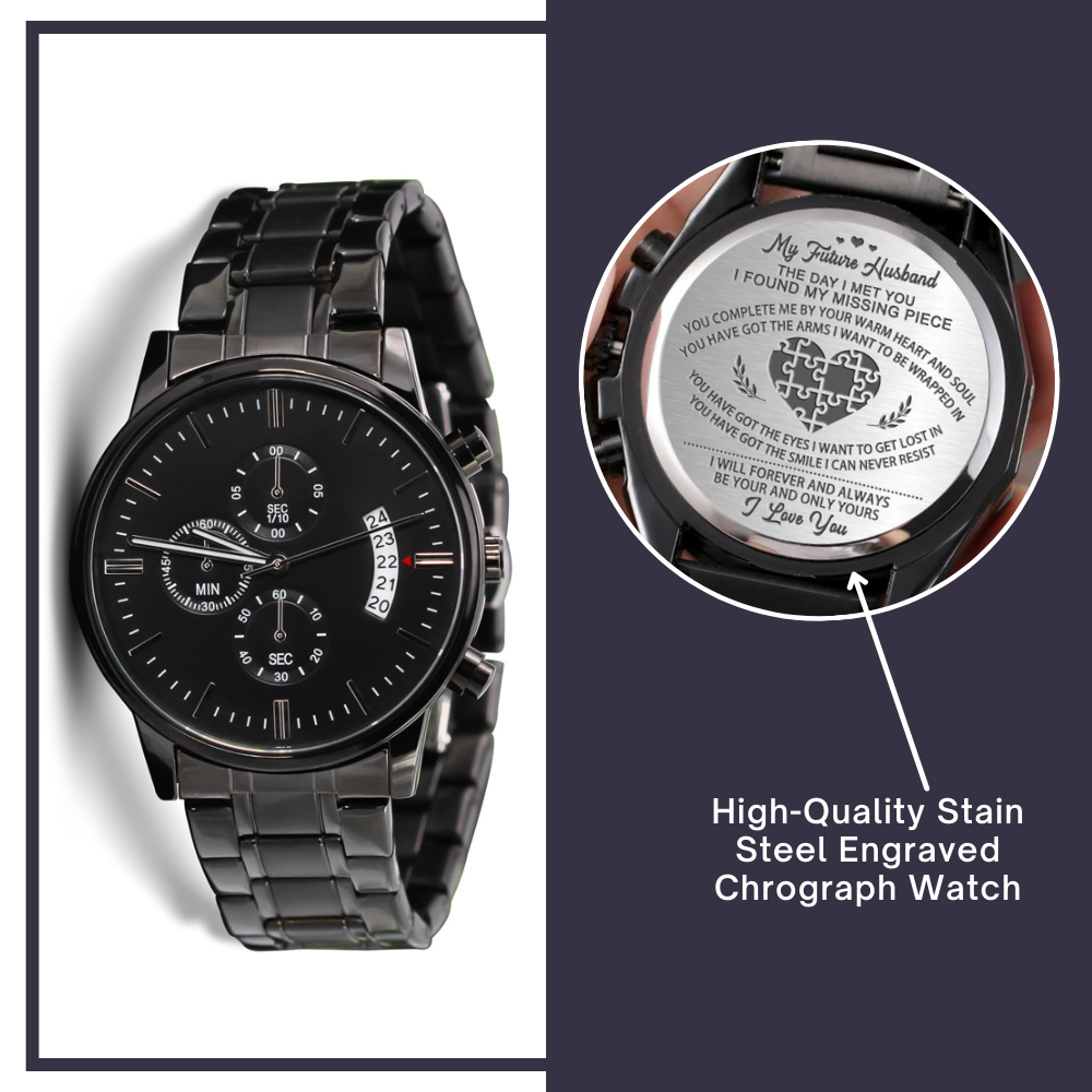 Black Watch for Husband/ boyfriend- I will forever and always be your and only yours - JWshinee