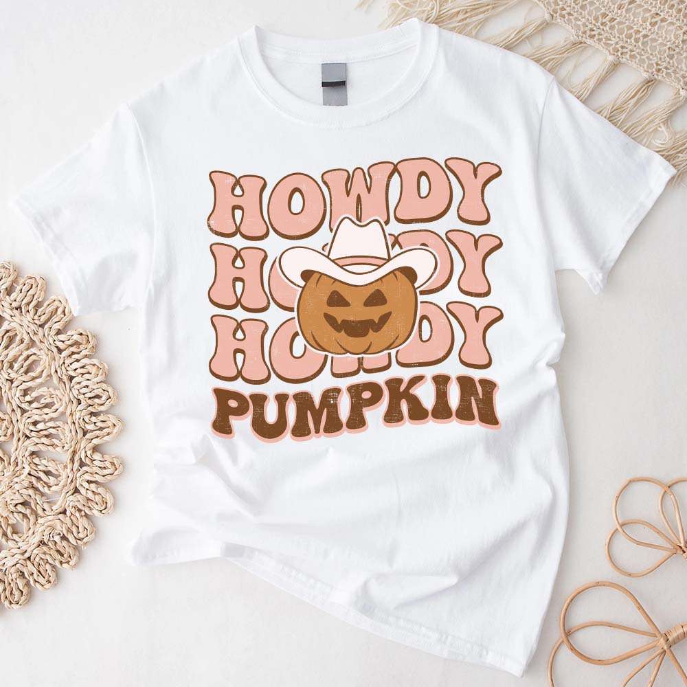 Howdy Shirt Women, Vintage Howdy Western Country Southern Cowgirl T-Shirt, Howdy Pumpkin Shirt, Gifts for Cowgirl