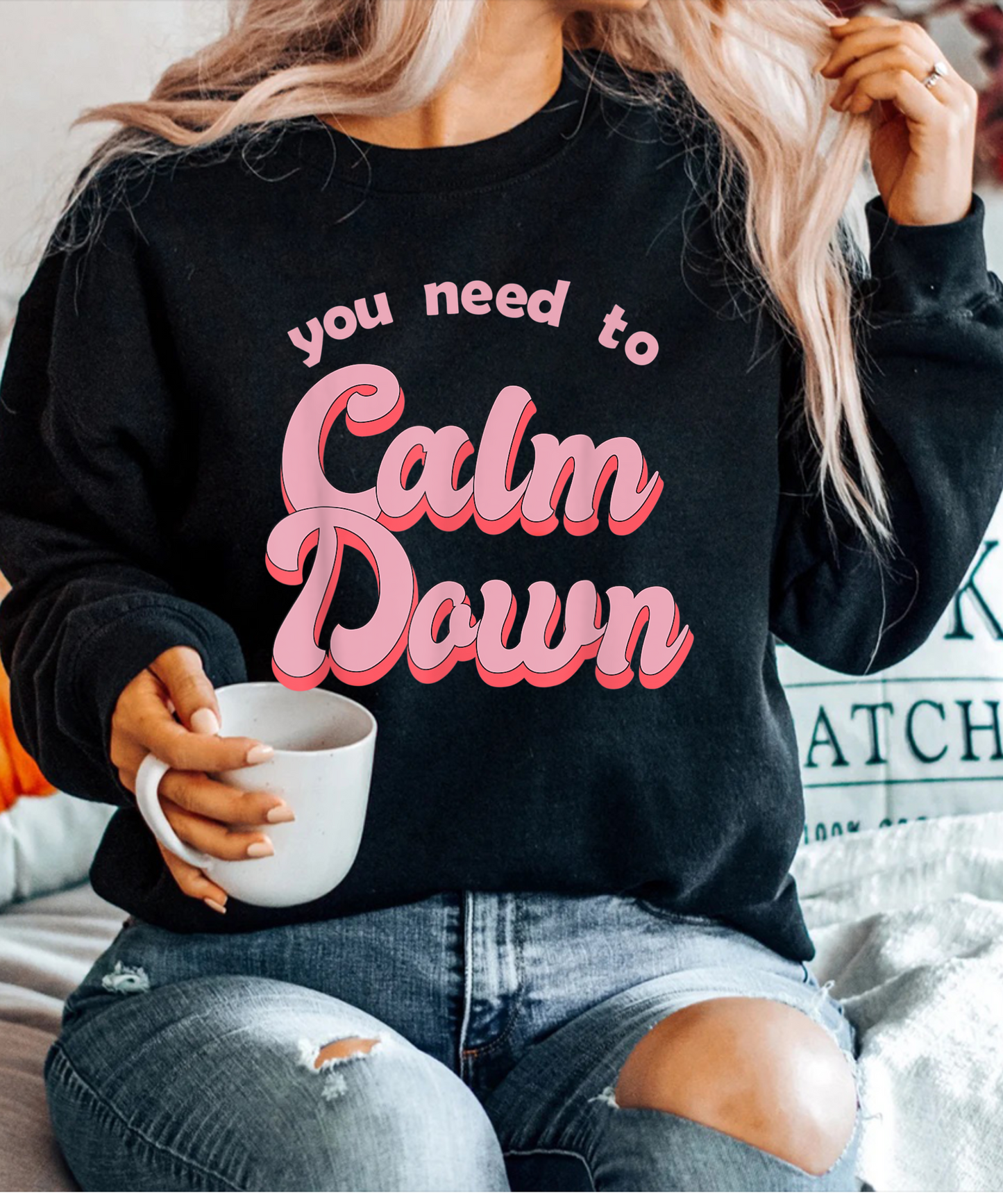 Calm Down Retro Style T-Shirt