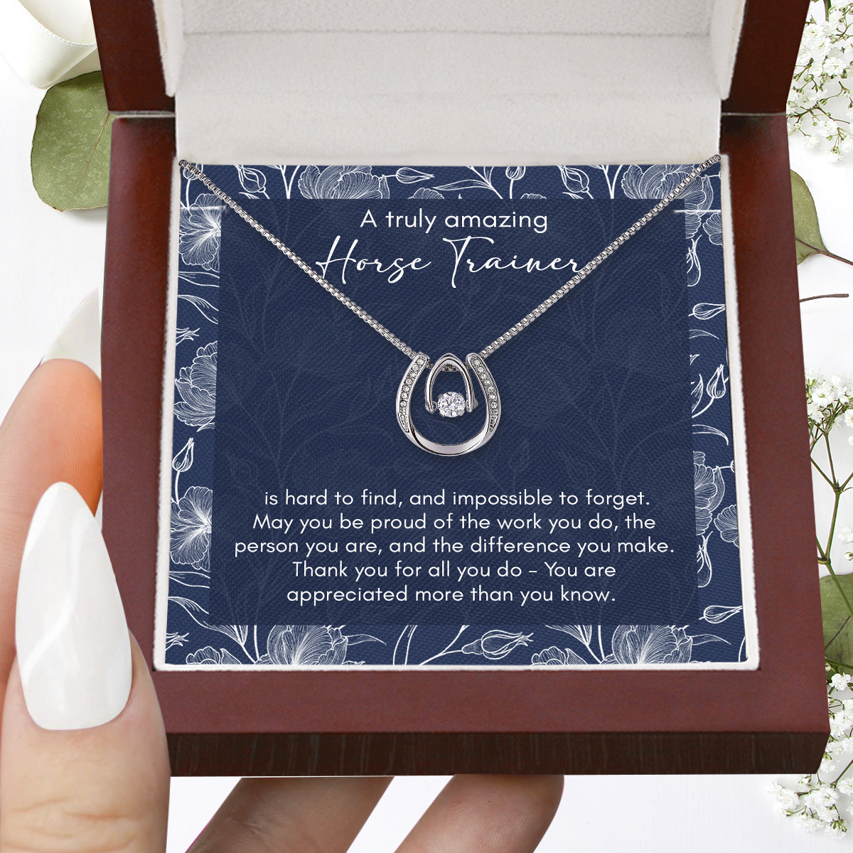 A Truly Amazing Horse Trainer, Necklace Gift For Horse Lovers B0B5Y89SPC