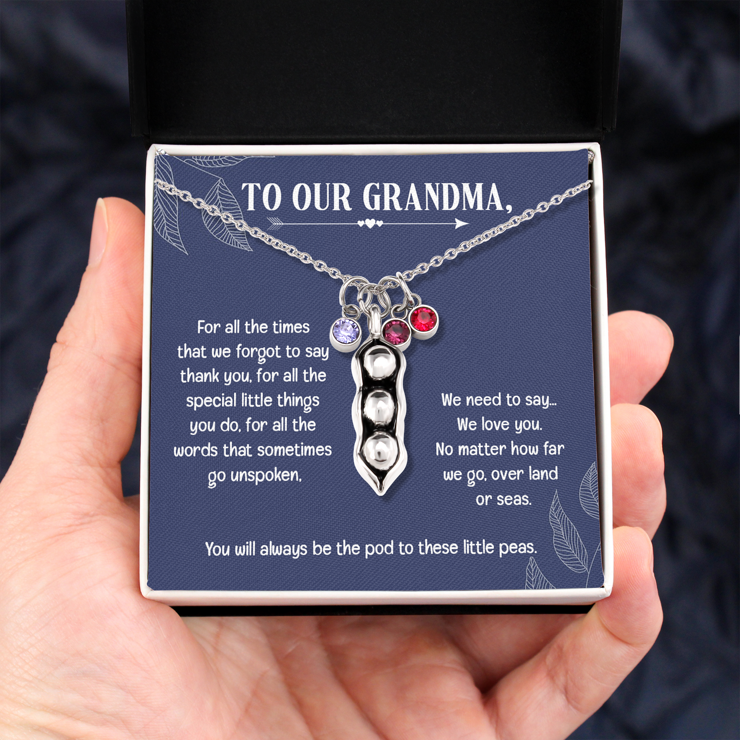 Personalized Grandma Gift Birthstone Necklace - Christmas Gifts for Grandma Necklace Grandparent Gifts Mama Nana Grandma Mother Mimi Nona Christmas Gifts