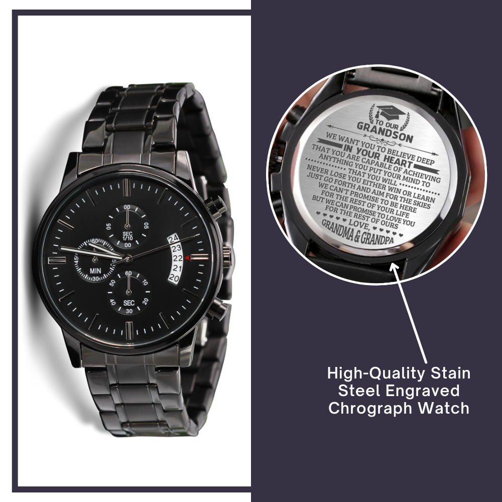 Black Watch for Grandson- We want you to believe deep in your heart - JWshinee