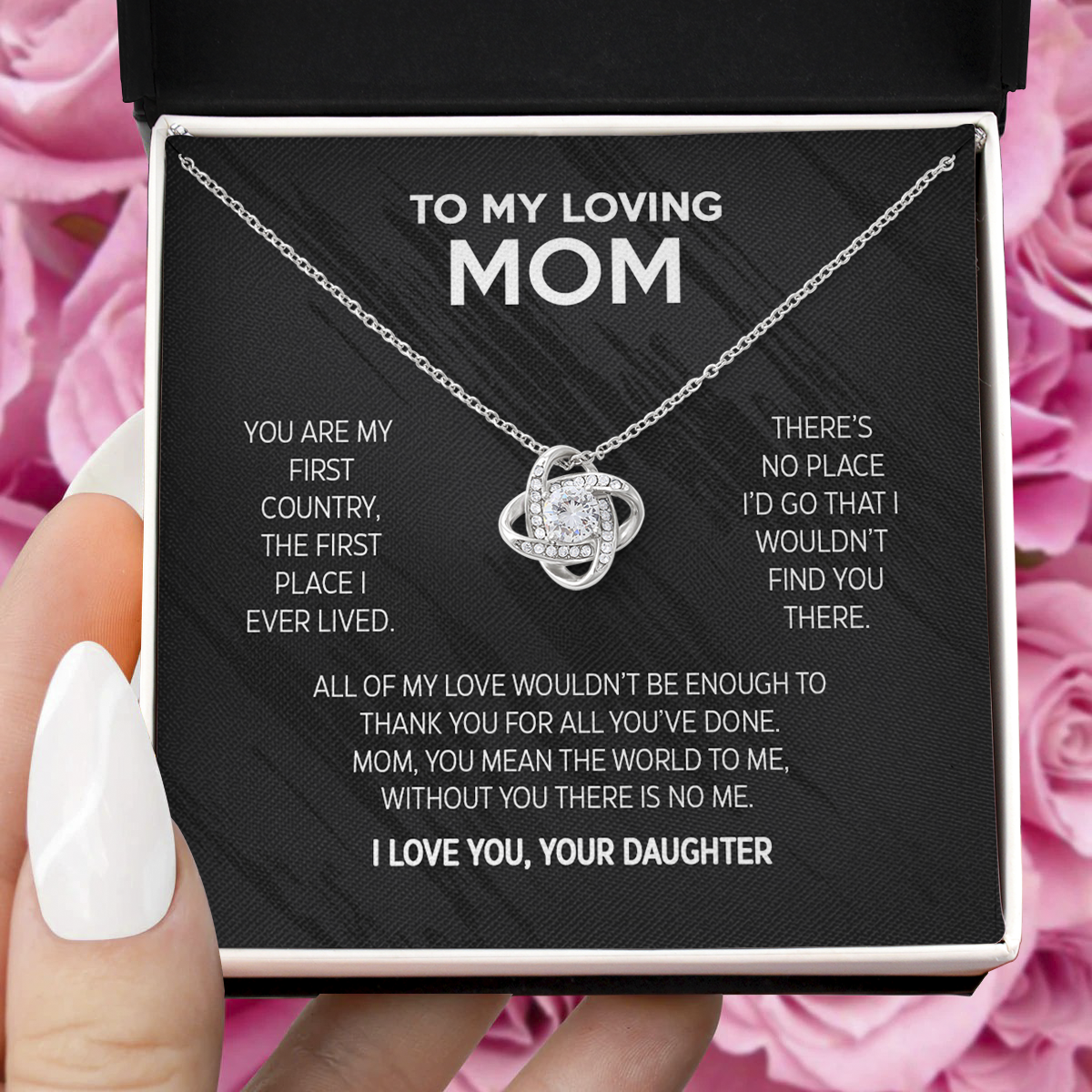 Gift for Mom from Daughter- You are my first country, the first place I ever lived - JWshinee