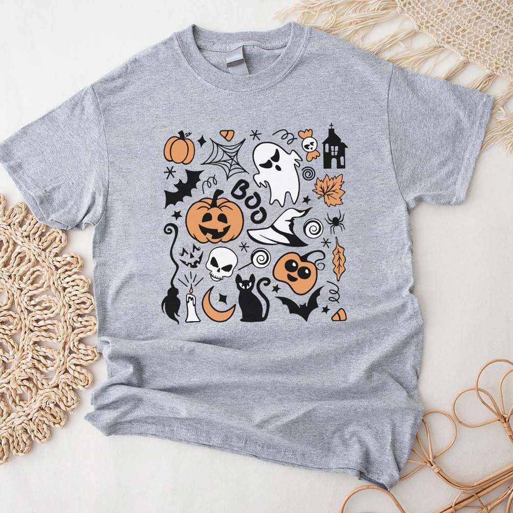 Vintage Halloween Sweatshirt, Spooky T-shirt, Halloween Sweater, Halloween Shirts for Women