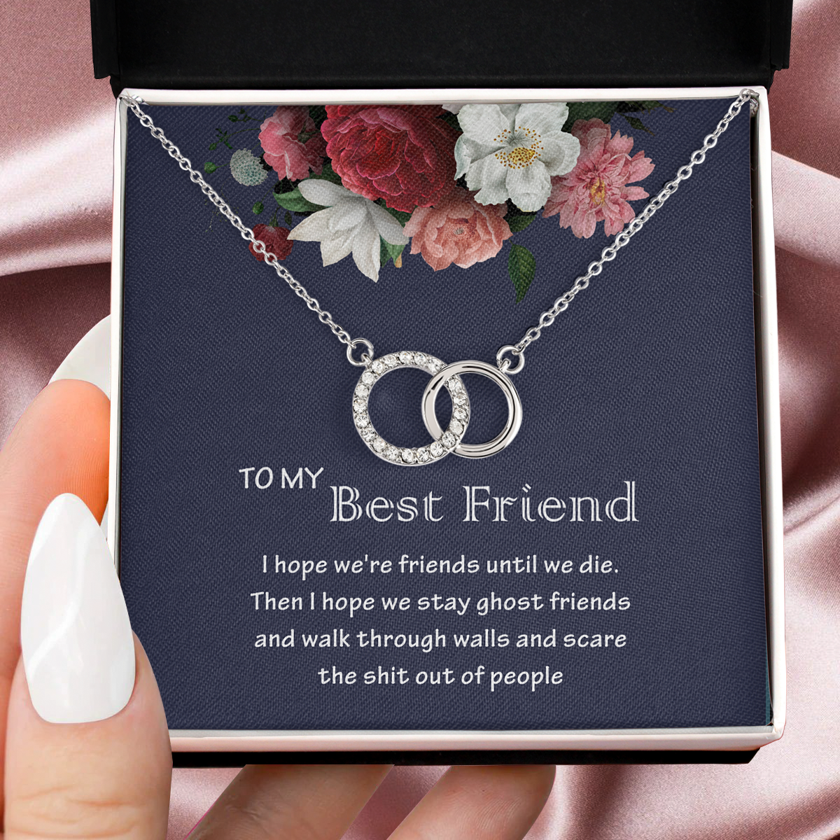 I Hope We're Friends Until We Die Necklace, Birthday Christmas Gift For Best Friend, To My Best Friend Necklace
