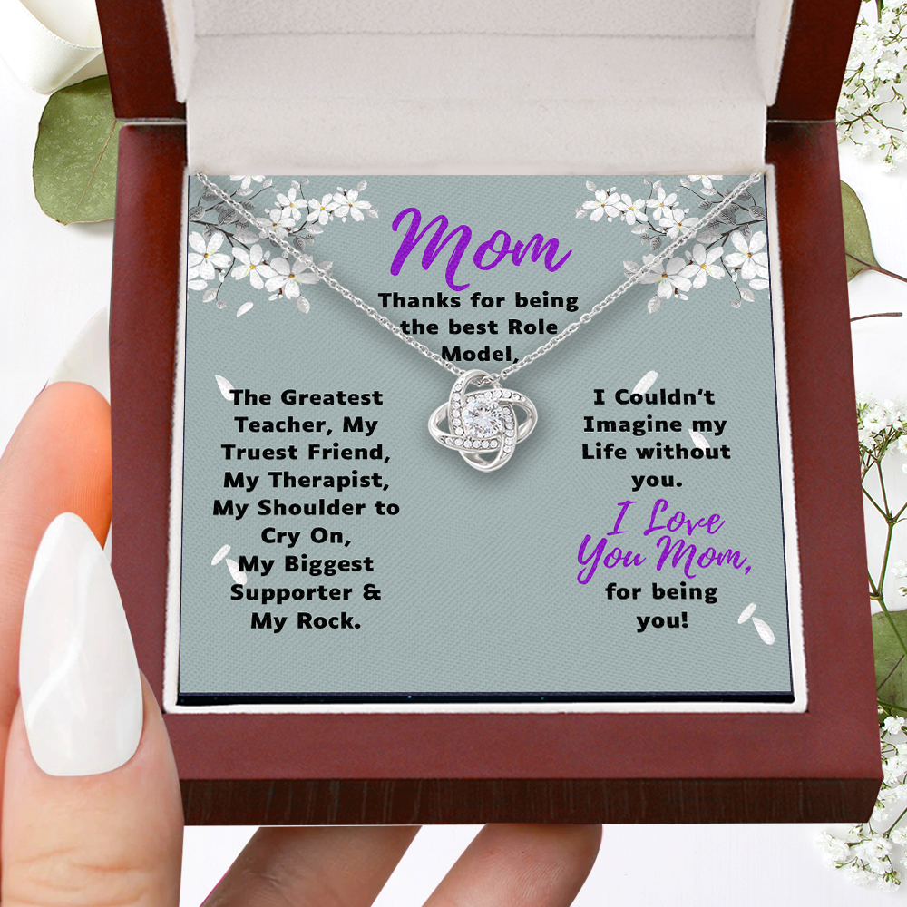 Mom Thanks For Being The Best Role Model, Necklace Gift For Mom