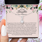 To My Daughter On Your Pregnancy, Daughter Pregnancy Necklace, Expecting Mom Gift, Pregnancy Gift