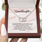 To My Granddaughter Birthday Gift, Granddaughter Pair Perfect Necklace, Gift For Granddaughter From Grandma, Birthday Jewelry