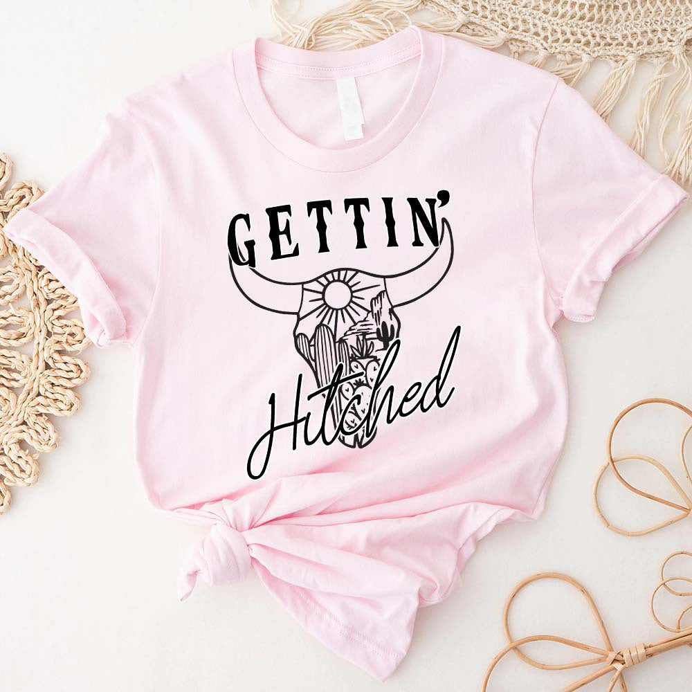 Getting Rowdy Getting Hitched Shirt, Wedding Shirt, Matching Bachelorette Party Shirts, Bridal Party Shirt