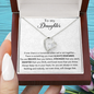 To My Daughter If Ever There Is A Tomorrow Forever Love Necklace, Gift For Daughter, Daughters Birthday - JWshinee