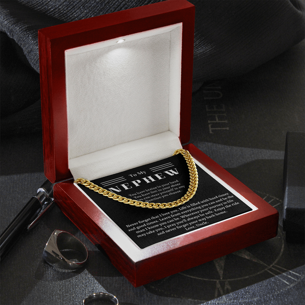 Necklace for Nephew from Uncle - Never forget that I love you - JWshinee