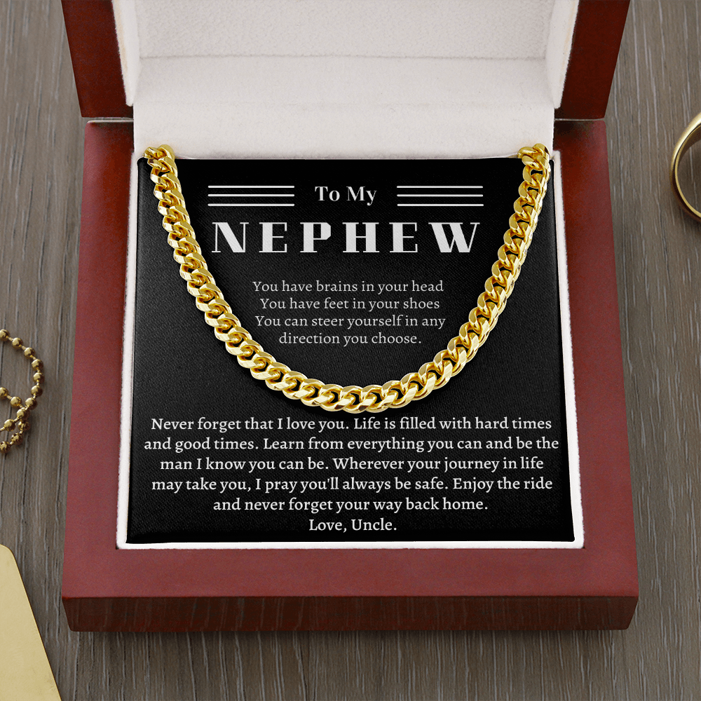 Necklace for Nephew from Uncle - Never forget that I love you - JWshinee