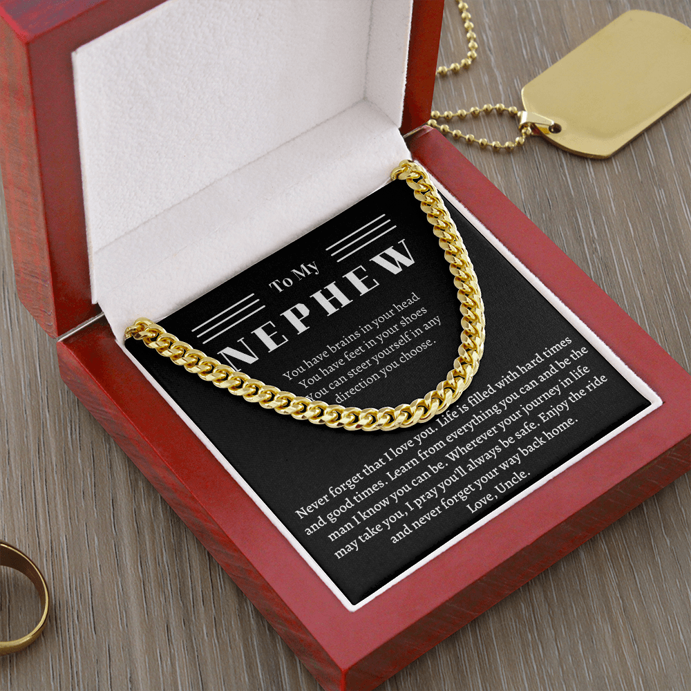 Necklace for Nephew from Uncle - Never forget that I love you - JWshinee