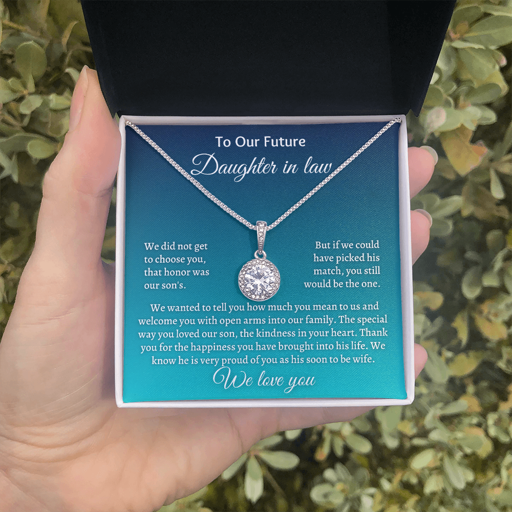 Gift for Daughter-in-law - We know he is very pround of you as his soon to e wife. We love you - JWshinee