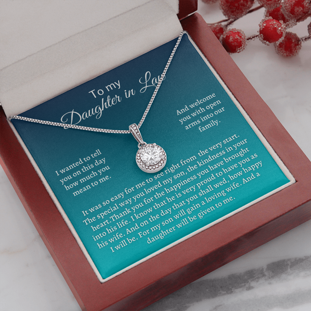 Gift for Daughter-in-law - For my son will gain a loving wife. And a daughter will be given to me - JWshinee