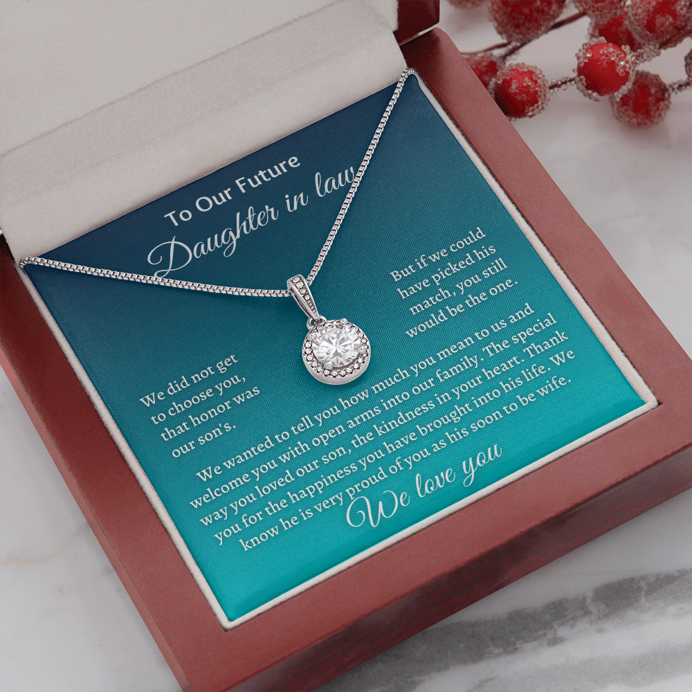 Gift for Daughter-in-law - We know he is very pround of you as his soon to e wife. We love you - JWshinee