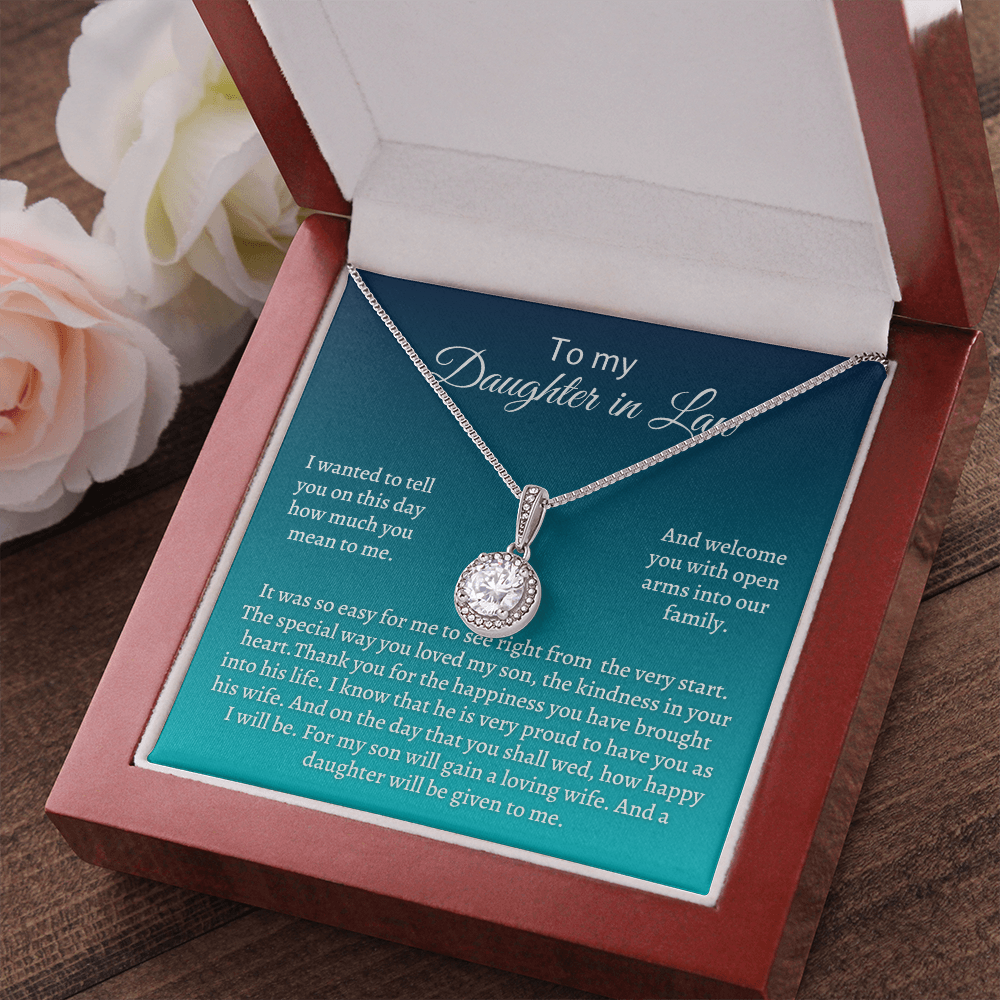 Gift for Daughter-in-law - For my son will gain a loving wife. And a daughter will be given to me - JWshinee