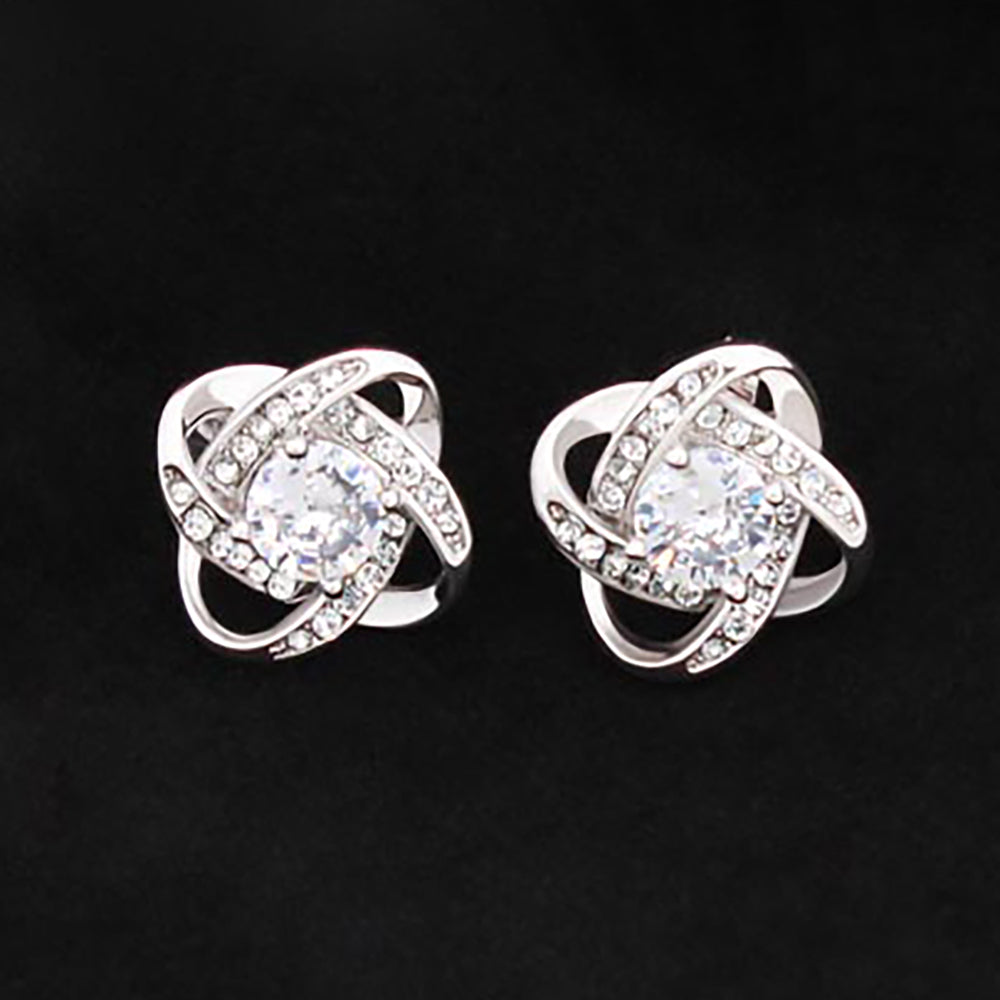 Love Knot Stud Earrings - JWshinee