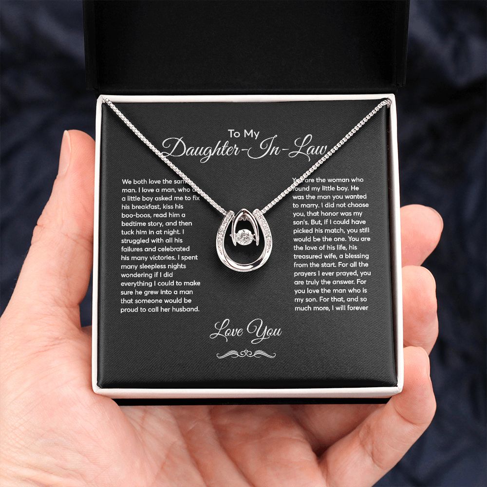 To My Daughter In Law Wedding Day Necklace From Mother In Law Bridal Shower Present Bride Jewelery Gift Bonus Mom Luxury With Sentimental Message Card