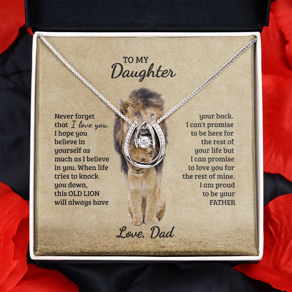 To My Daughter Necklace, Daughter Gift from Dad B0BLNBYRFC SNJW110704