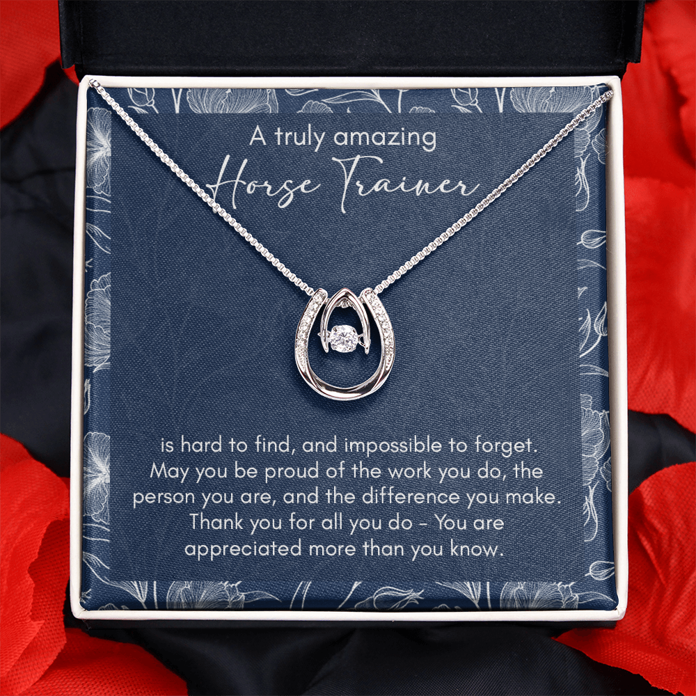 A Truly Amazing Horse Trainer, Necklace Gift For Horse Lovers B0B5Y89SPC