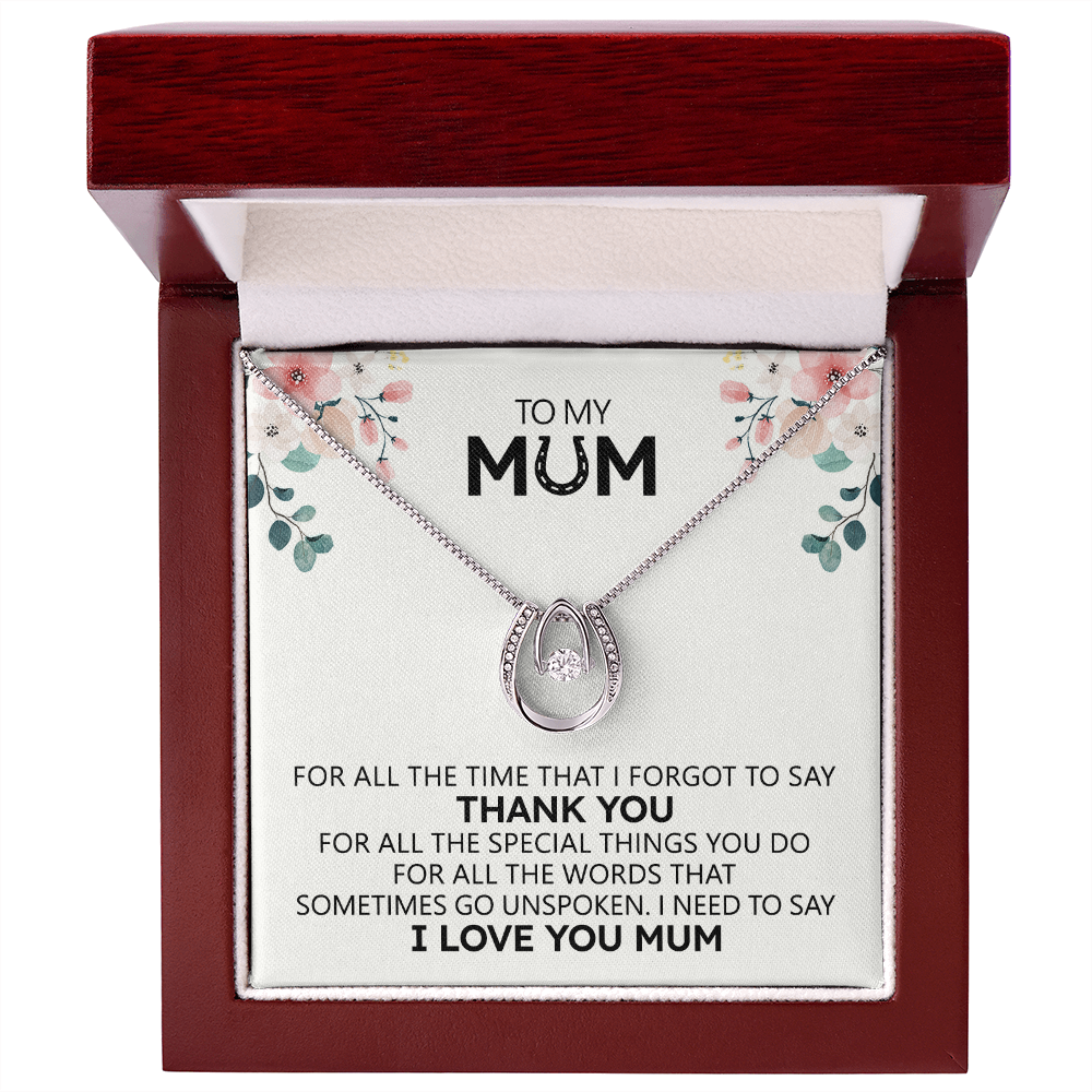 JWShinee To My Mom Necklace for Horse Mom, Horse Lovers on Birthday, Christmas, Mothers day - JWshinee