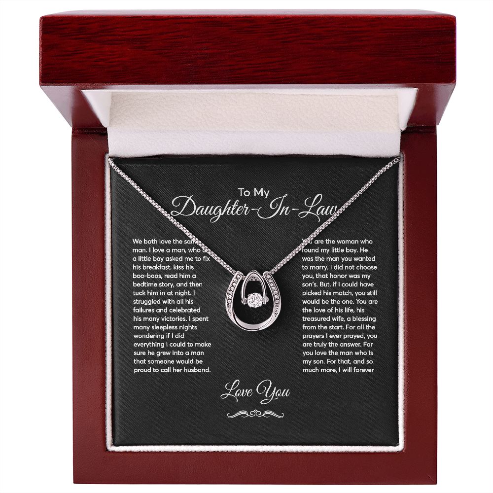 To My Daughter In Law Wedding Day Necklace From Mother In Law Bridal Shower Present Bride Jewelery Gift Bonus Mom Luxury With Sentimental Message Card