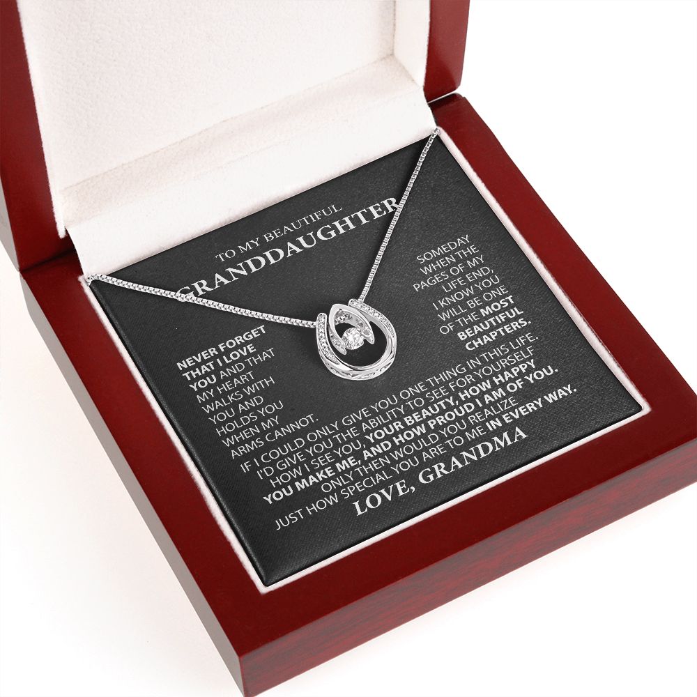 To My Beautiful Granddaughter Necklace, Granddaughter Gift from Grandma, Grandpa, B0BLHW4SCD SPNKJW-110414